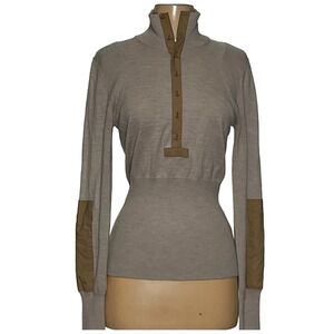 Lula Johnson Cream Henley Sweater